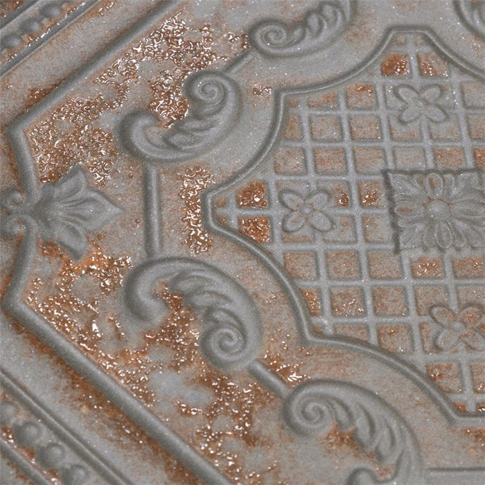 SomerTile - Fitz 8" x 8" Ceramic Wall Tile - Charcoal Close View