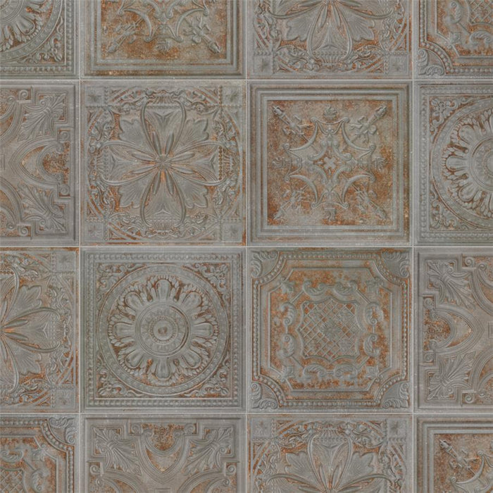 SomerTile - Fitz 8" x 8" Ceramic Wall Tile - Charcoal Variaton