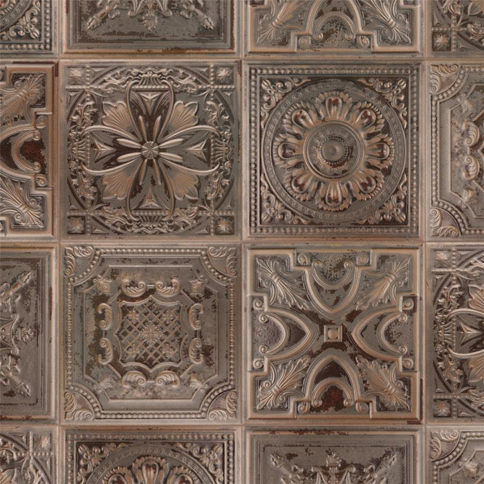 SomerTile - Fitz 8" x 8" Ceramic Wall Tile - Copper Variation