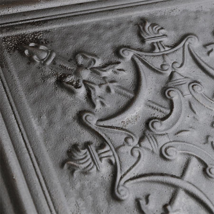 SomerTile - Fitz 8" x 8" Ceramic Wall Tile - Lead Close View