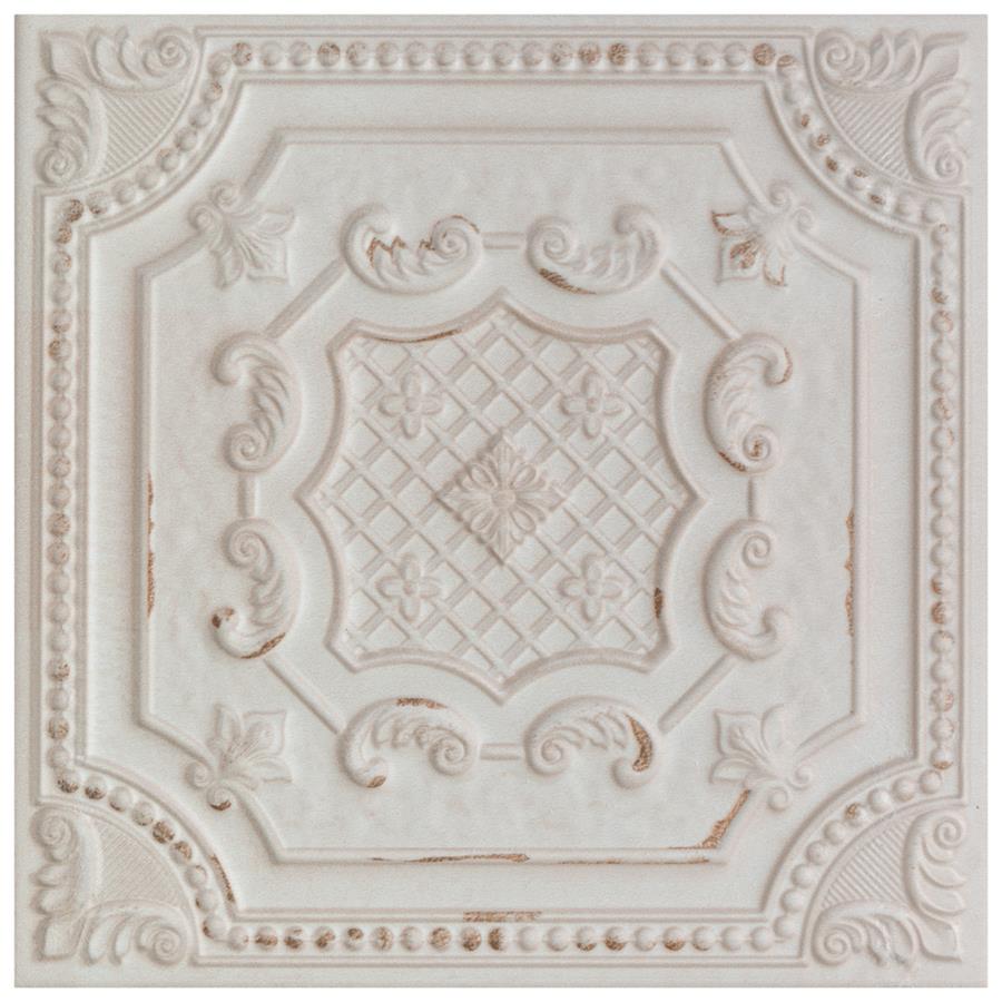 SomerTile - Fitz 8&quot; x 8&quot; Ceramic Wall Tile - White