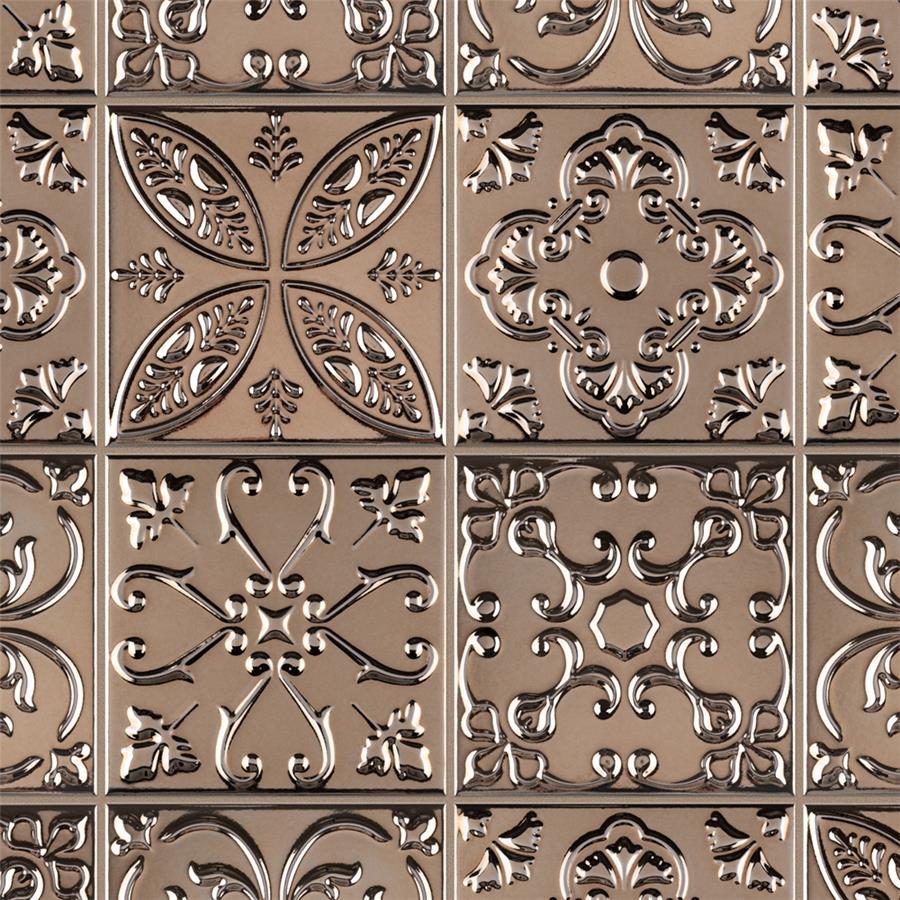 SomerTile - Trend 8 in. x 8 in. Ceramic Wall Tile - Titanium Variation