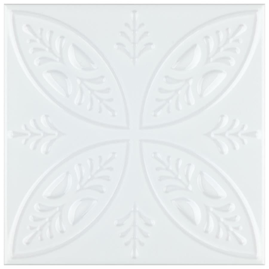 SomerTile - Trend 8 in. x 8 in. Ceramic Wall Tile - White