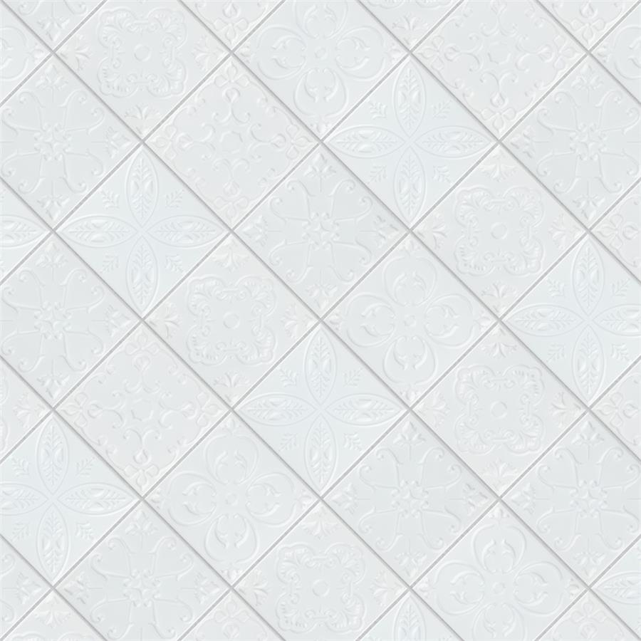 SomerTile - Trend 8 in. x 8 in. Ceramic Wall Tile - White 