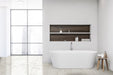 Tesoro - Asha Onice Series - 12" x 24" Polished Rectified Porcelain Tile - Grigio Installed