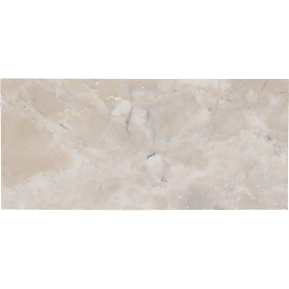 Tesoro - Cashmere Beige Collection 4 in. x 8 in. Stone Brushed Tile