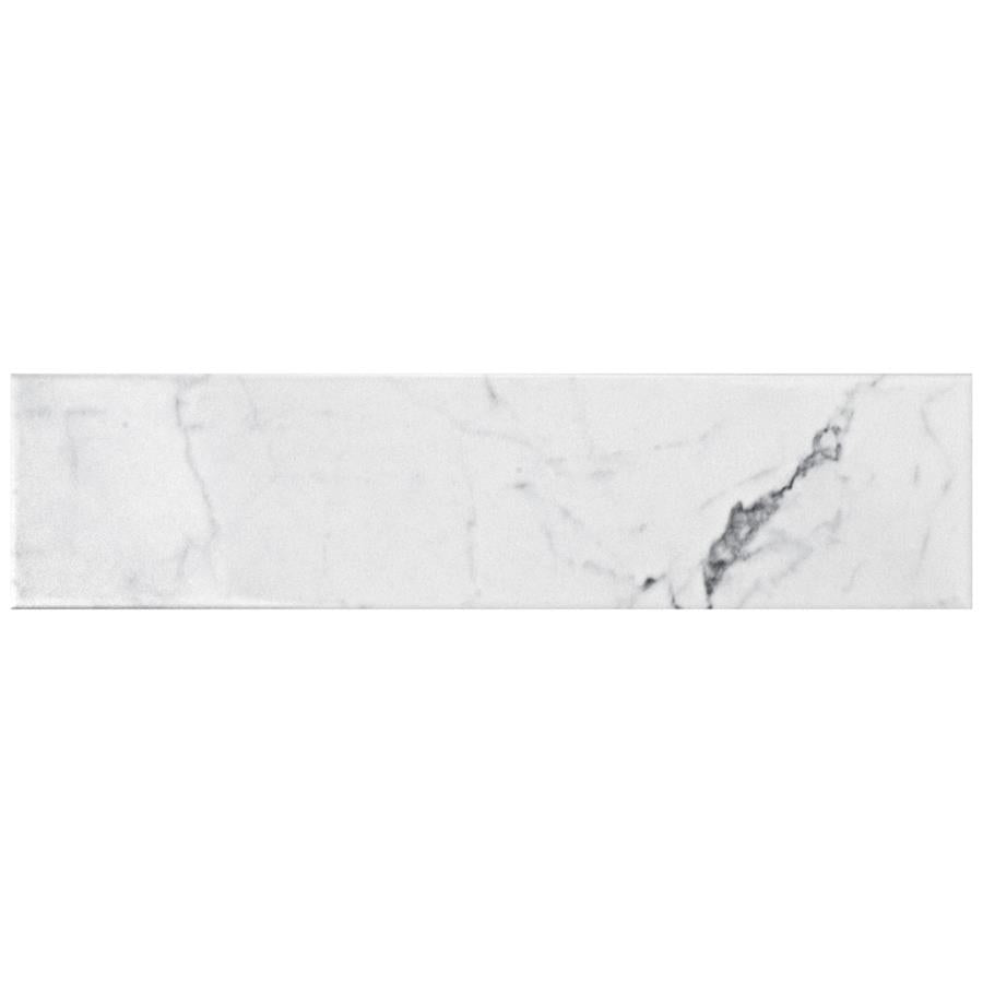 SomerTile - Classico Carrara - 3" x 12" Ceramic Tile - Glossy