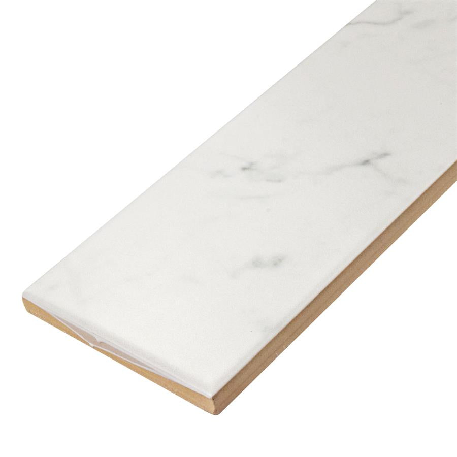 SomerTile - Classico Carrara - 3" x 12" Ceramic Tile - Matte