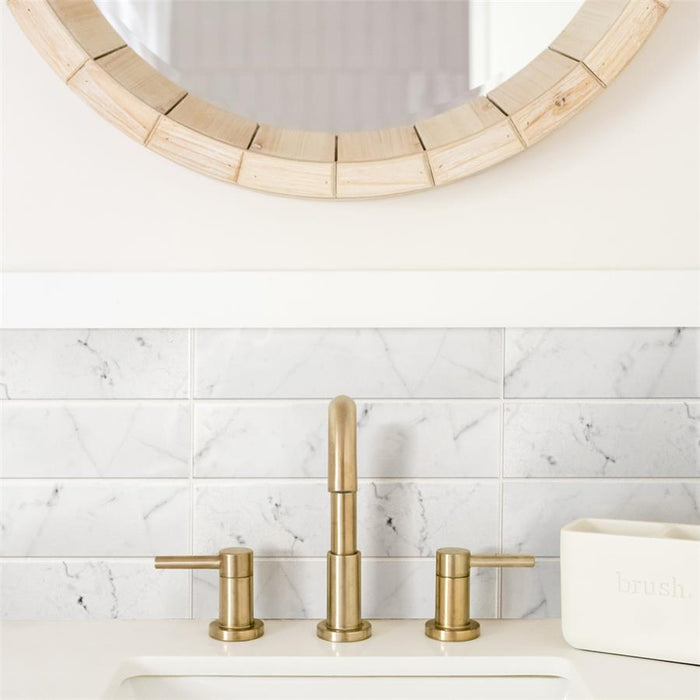 SomerTile - Classico Carrara - 3" x 12" Ceramic Tile - Matte Wall Install