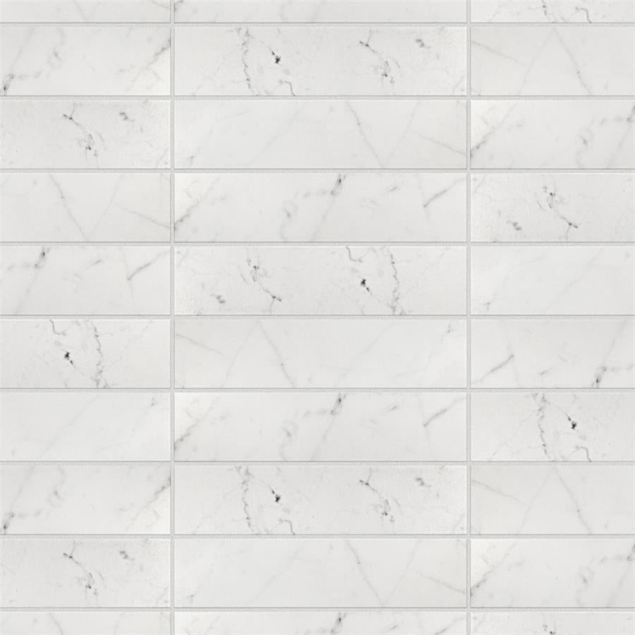 SomerTile - Classico Carrara - 3&quot; x 12&quot; Ceramic Tile - Matte Variation