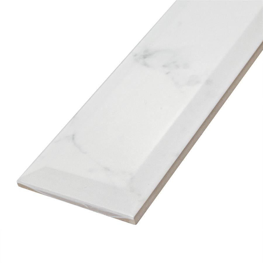 SomerTile - Classico Carrara - 3" x 12" Ceramic Tile - Matte Metro