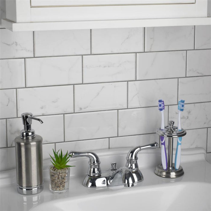 SomerTile - Classico Carrara - 3" x 6" Ceramic Tile - Glossy Wall Install