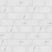 SomerTile - Classico Carrara - 3" x 6" Ceramic Tile - Glossy Brick Layout