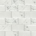 SomerTile - Classico Carrara - 3" x 6" Ceramic Tile - Glossy Metro Installed