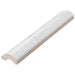 SomerTile - Classico Carrara - 1 1/4" x 6" Ceramic Pencil Bullnose - Glossy Angled View 2