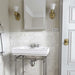 SomerTile - Classico Carrara - 1 1/4" x 6" Ceramic Pencil Bullnose - Matte Room Scene