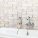 SomerTile - Biarritz 3" x 12" Ceramic Wall Tile - Beige Installed
