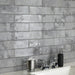 SomerTile - Biarritz 3" x 12" Ceramic Wall Tile - Grey Room Scene