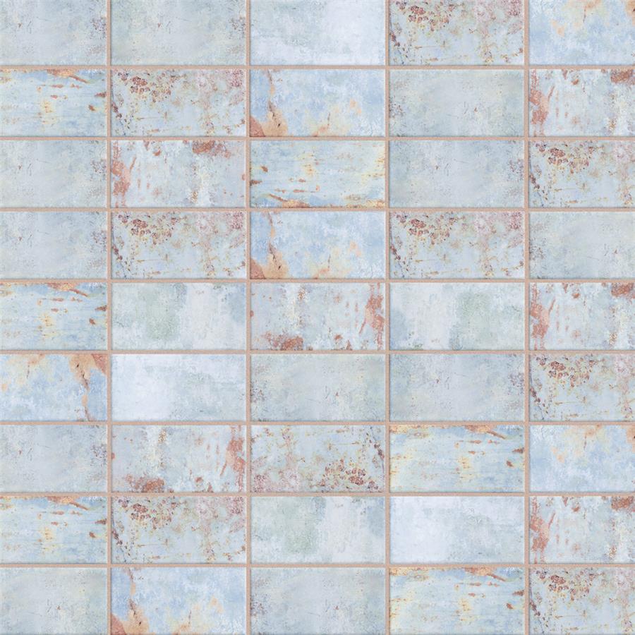 SomerTile - Biarritz 3&quot; x 6&quot; Ceramic Wall Tile - Blue Variation View