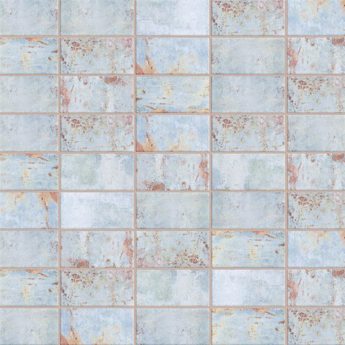 SomerTile - Biarritz 3" x 6" Ceramic Wall Tile - Blue Variation View