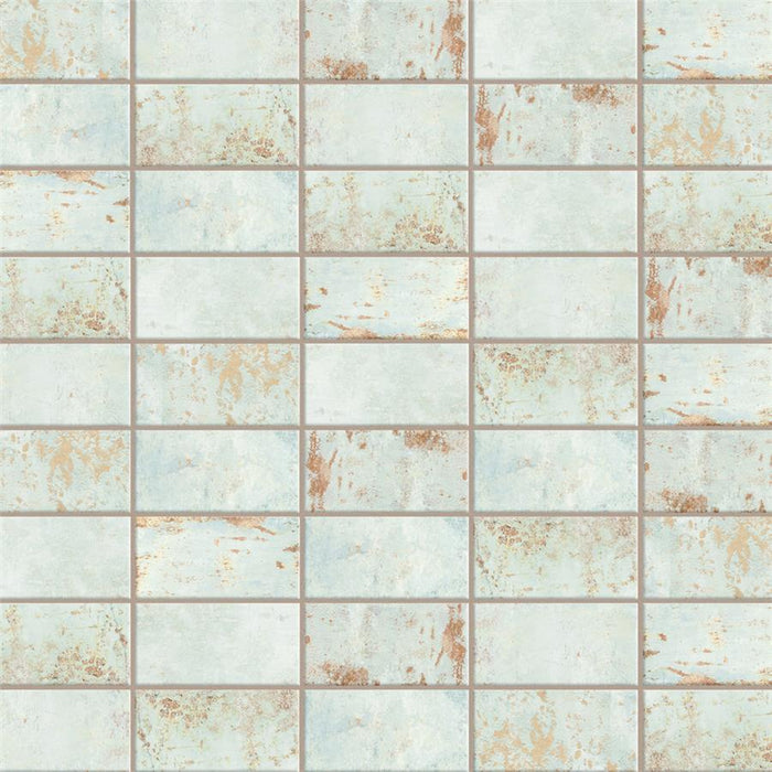 SomerTile - Biarritz 3" x 6" Ceramic Wall Tile - Green Variation View