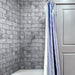 SomerTile - Biarritz 3" x 6" Ceramic Wall Tile - Grey Shower Install