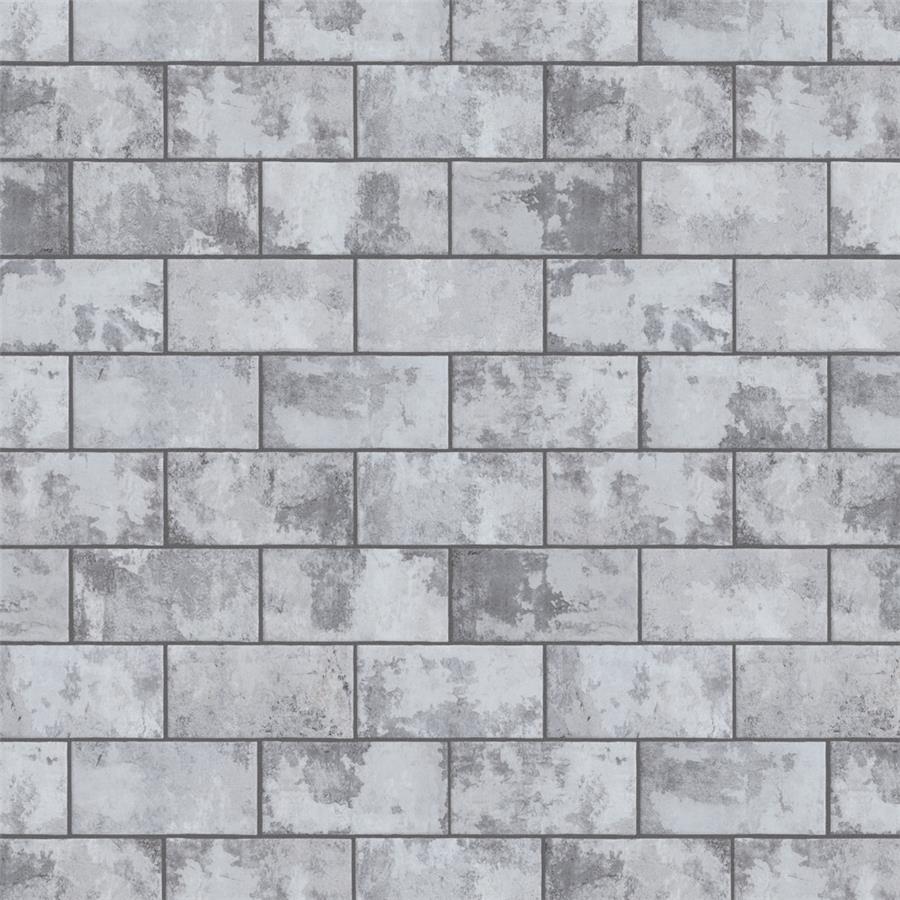 SomerTile - Biarritz 3&quot; x 6&quot; Ceramic Wall Tile - Grey Variation View