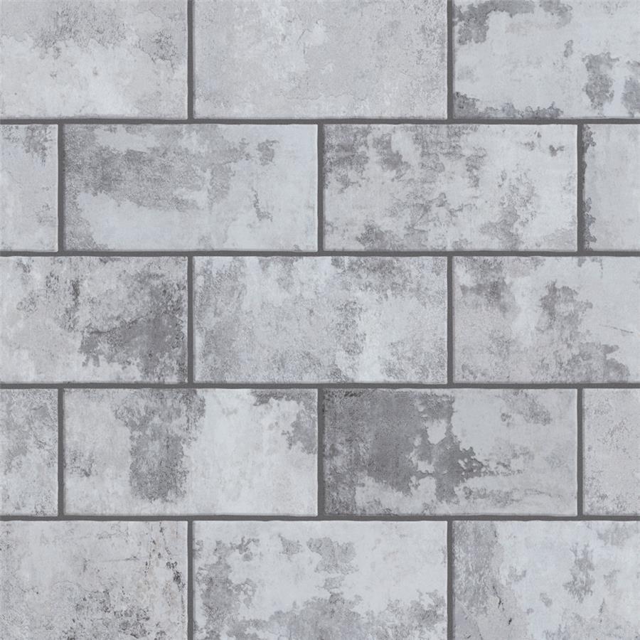SomerTile - Biarritz 3&quot; x 6&quot; Ceramic Wall Tile - Grey