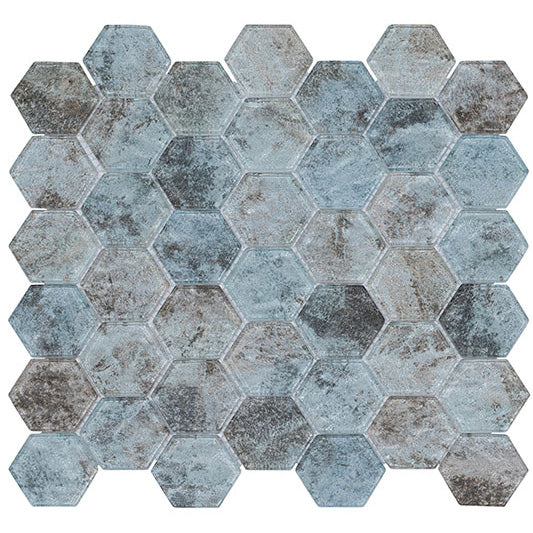 Bellagio - Wintour Castile Collection - Glass Mosaic - Leeds Garden Hex