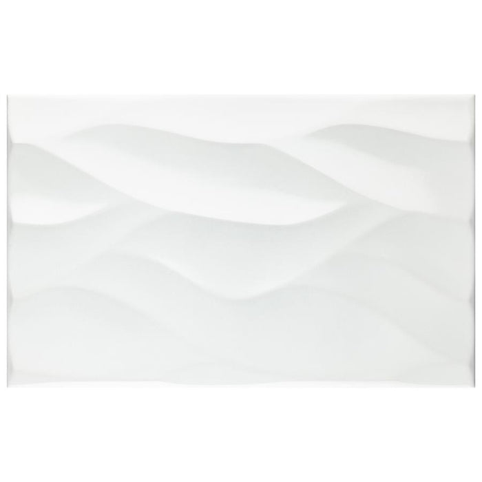 SomerTile - More Natur Wall Tile - Glossy White