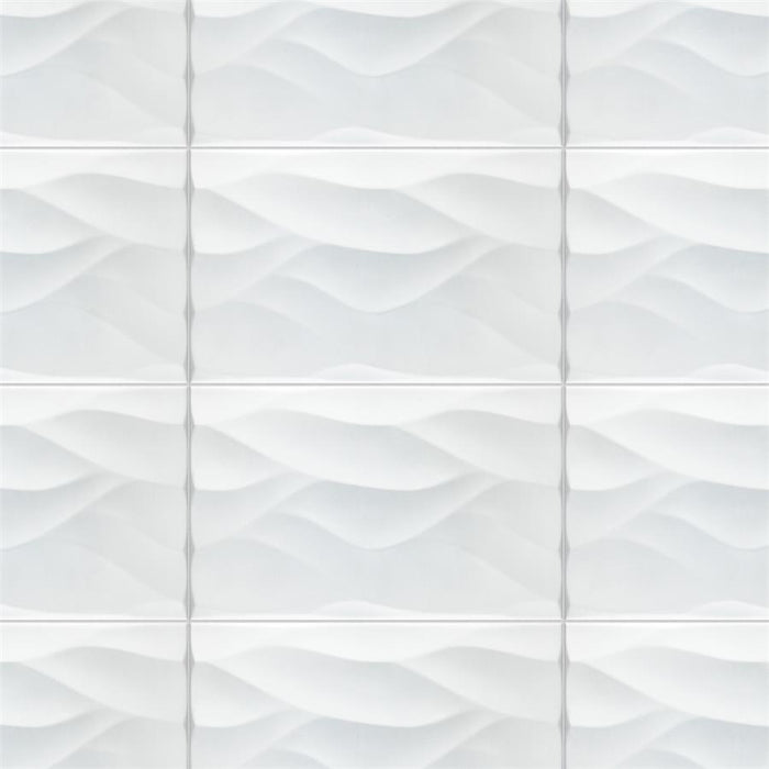 SomerTile - More Natur Wall Tile - Matte White Variation