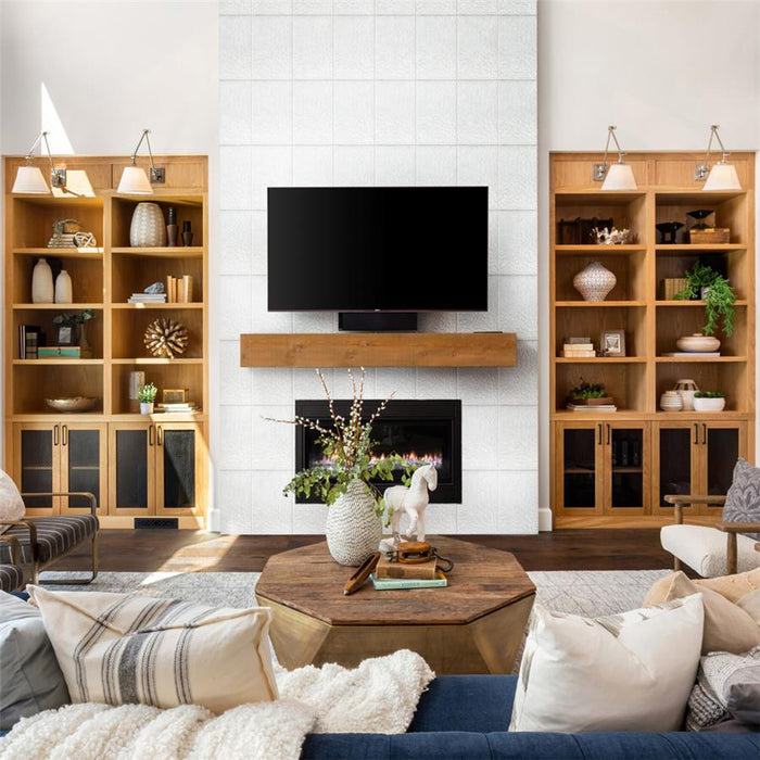 SomerTile - More Petal Wall Tile - Matte White Room Scene