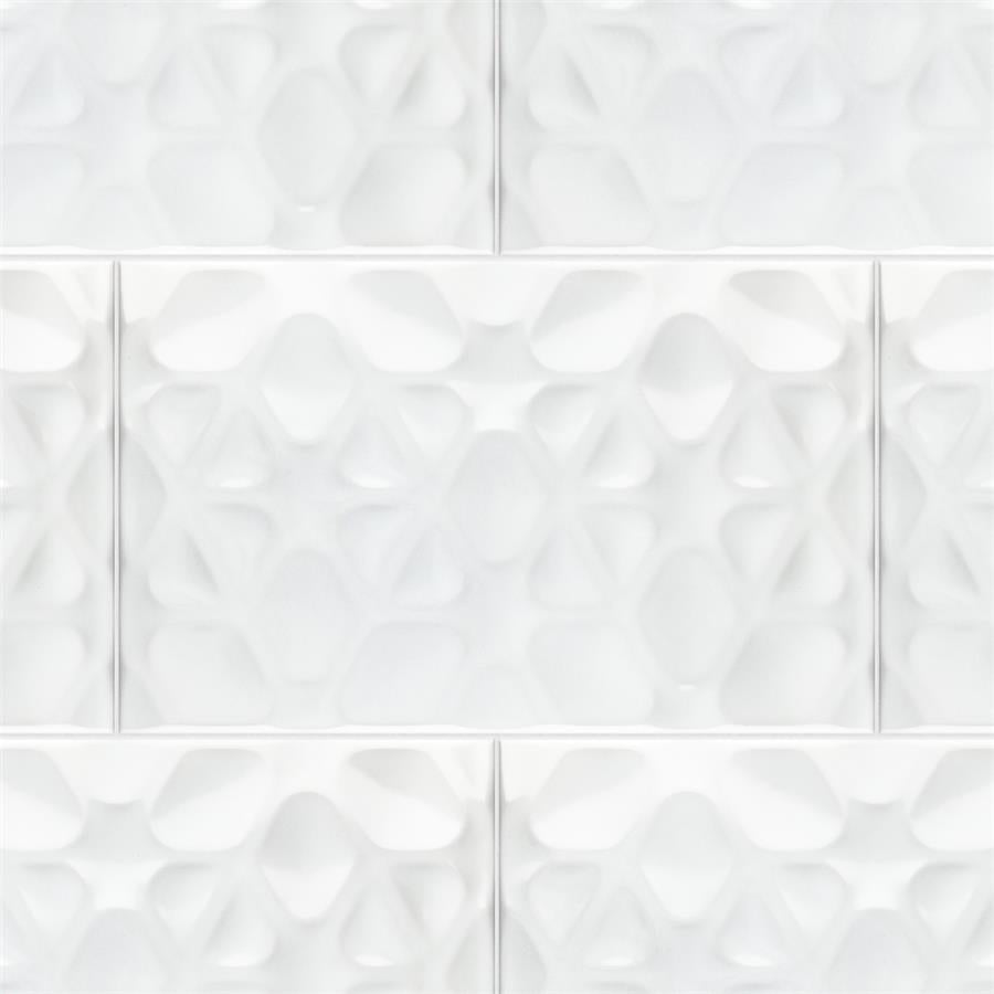 SomerTile - More Pure Wall Tile - Glossy White Variation