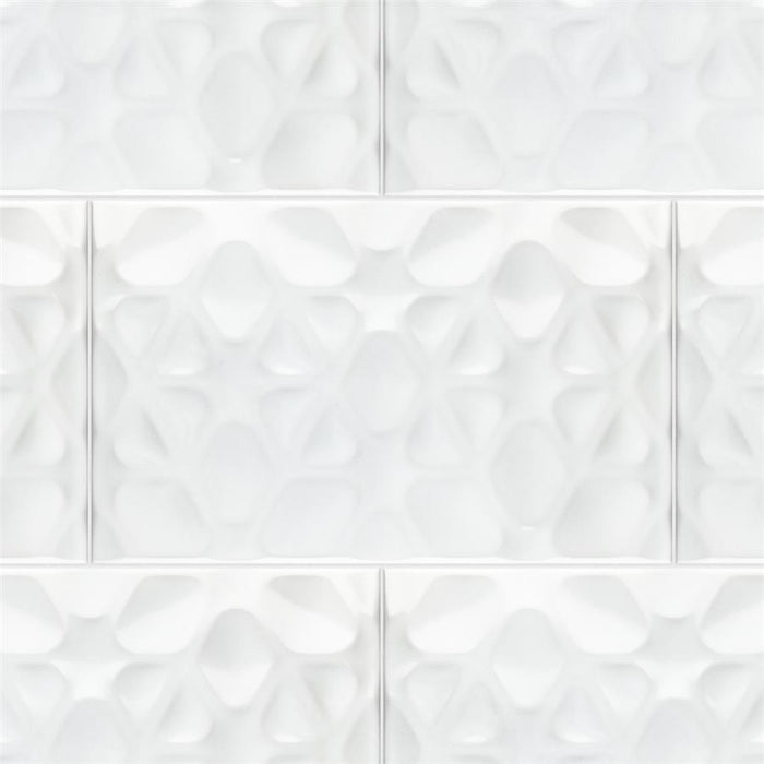 SomerTile - More Pure Wall Tile - Glossy White Variation