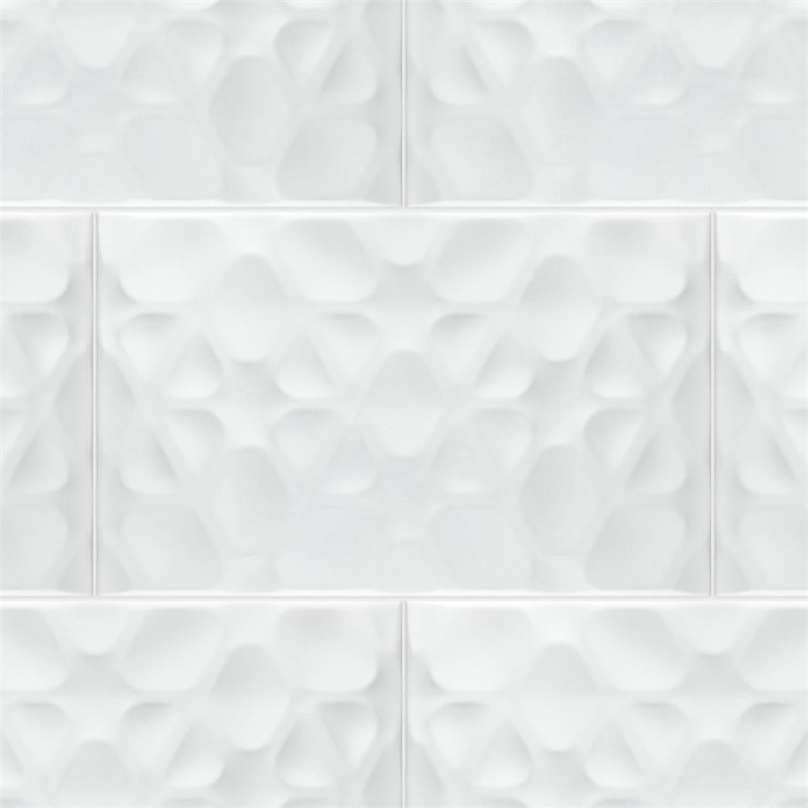 SomerTile - More Pure Wall Tile - Matte White Variation