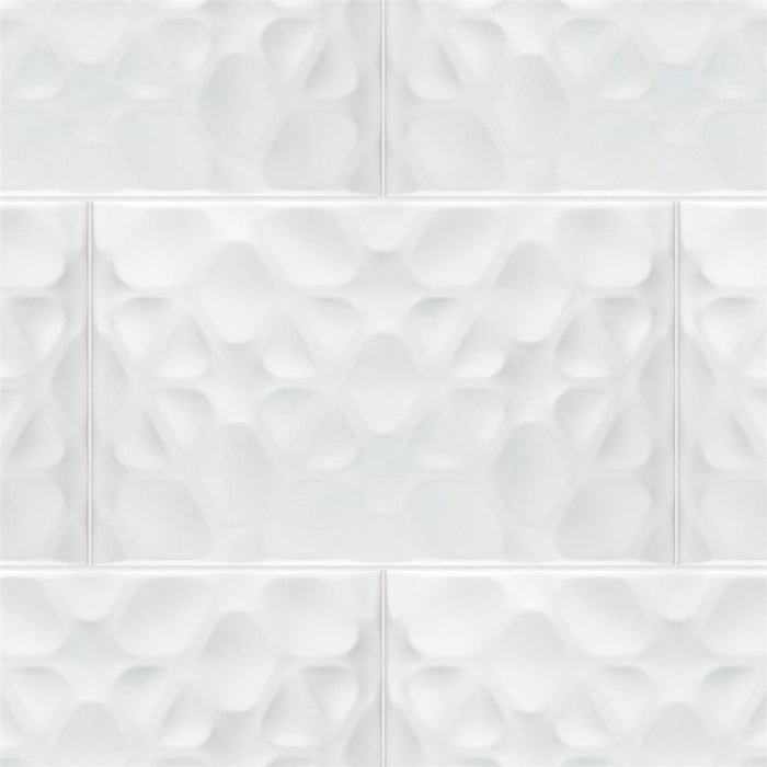 SomerTile - More Pure Wall Tile - Matte White Variation