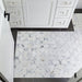 Arizona Tile - Basketweave Series - Marble Mosaic - Bianco floor installation