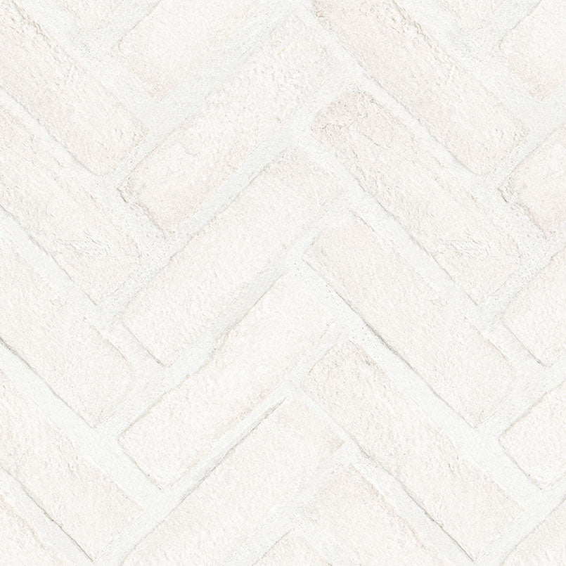 MSI - Brickstaks - 2.25 in. x 7.5 in. - Clay Brick Herringbone Tile - Alpine White
