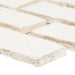 MSI - Brickstaks - 2.25 in. x 7.5 in. Clay Brick Mosaic Tile - Alpine White Close View