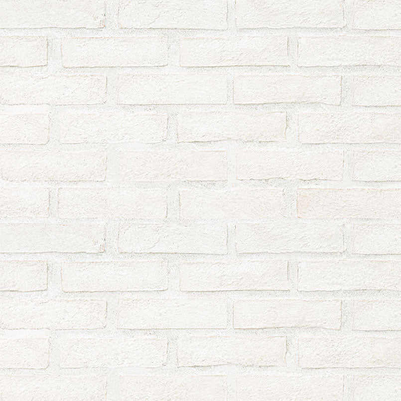 MSI - Brickstaks - 2.25 in. x 7.5 in. Clay Brick Mosaic Tile - Alpine White