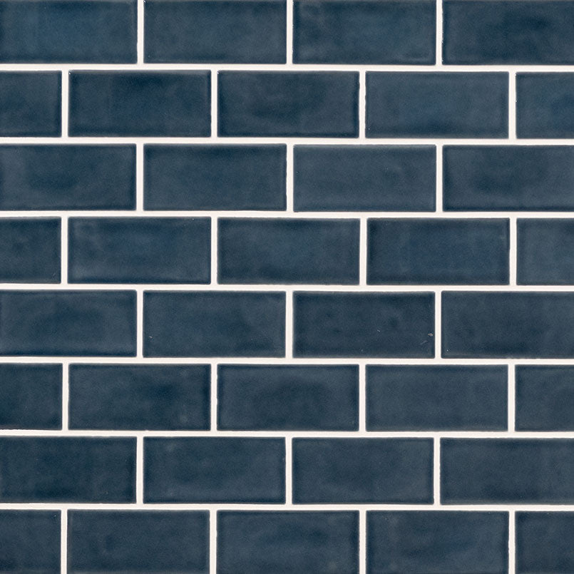 MSI - Highland Park - 3 in. x 6 in. Bay Blue Subway Tile Variation View