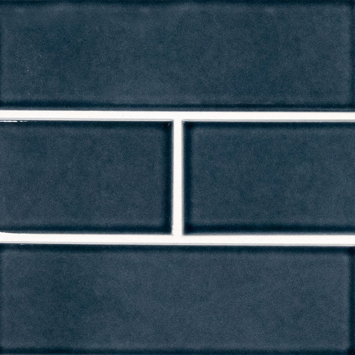 MSI - Highland Park - 4 in. x 12 in. Bay Blue Subway Tile