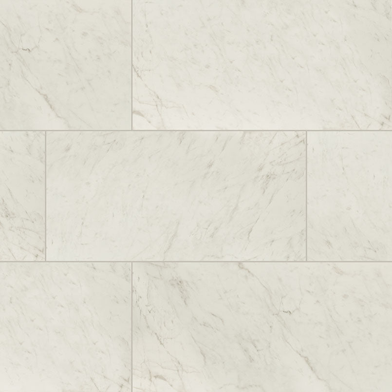 MSI - Kaya 12 in. x 24 in. Porcelain Tile - Carrara Bianco Matte