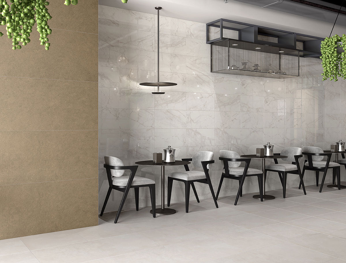 MSI - Kaya 12 in. x 24 in. Porcelain Tile - Calacatta Lucca Polished Room scene