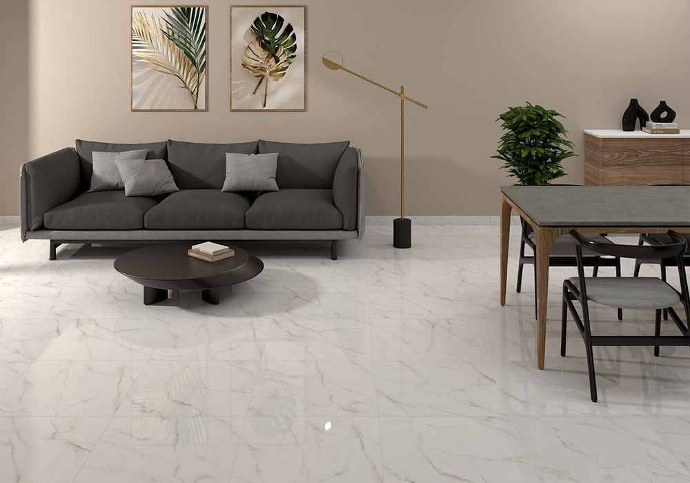 MSI - Kaya 24 in. x 24 in. Porcelain Tile - Calacatta Lucca Room Scene