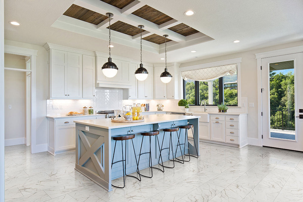 MSI - Kaya 12 in. x 24 in. Porcelain Tile - Calacatta Lucca Room Scene