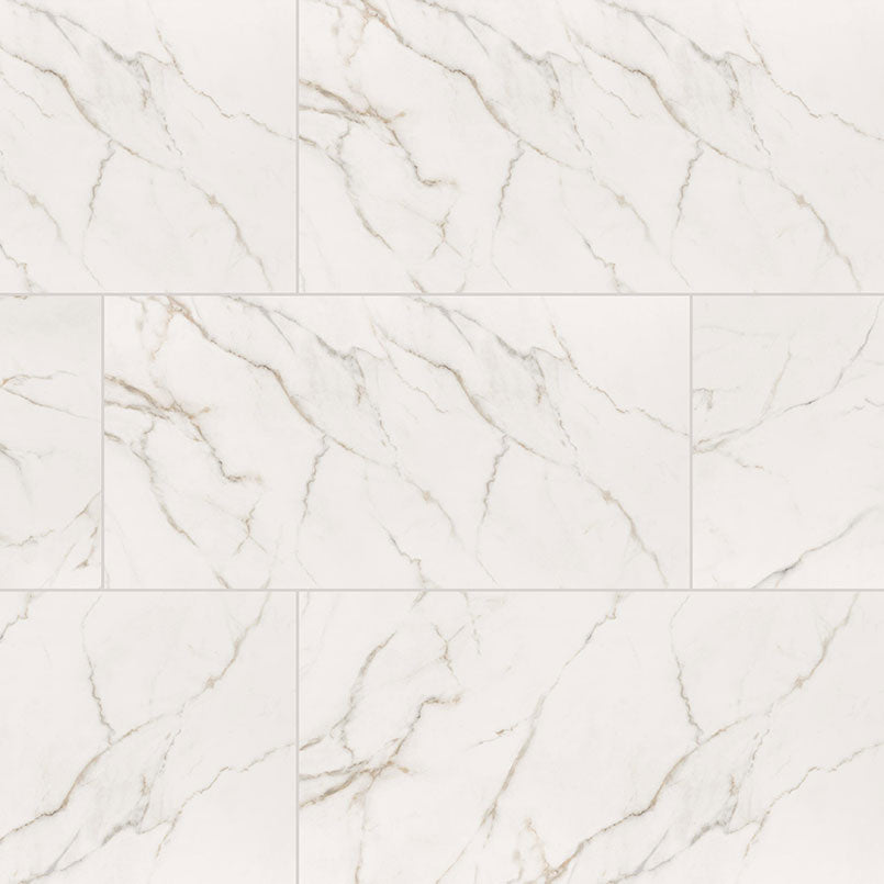 MSI - Kaya 24 in. x 48 in. Porcelain Tile - Calacatta Lucca Polished