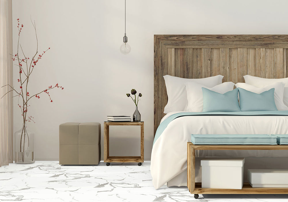 MSI - Trecento Collection - 12 in. x 24 in. Luxury Vinyl - Calacatta Marbello - Room Scene