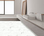 MSI - Trecento Collection - 12 in. x 24 in. Luxury Vinyl - Calacatta Marbello - Bathroom Install