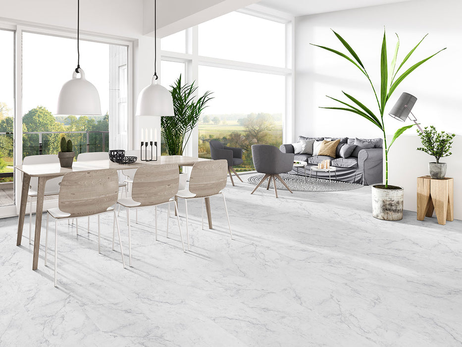 MSI - Trecento Collection - 12 in. x 24 in. Luxury Vinyl - Carrara Avell - Room Scene